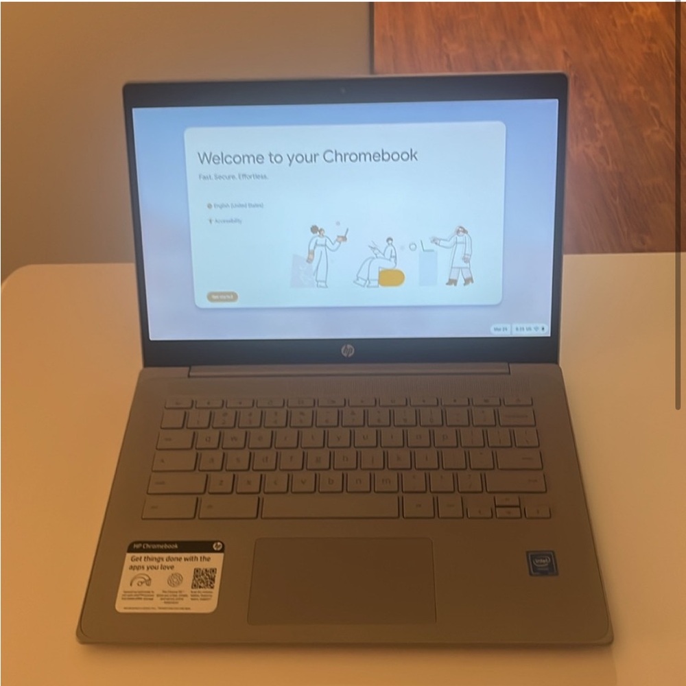 HP 14” Chromebook Laptop Intel Celeron - 4GB Memory 64 they mB eMMC